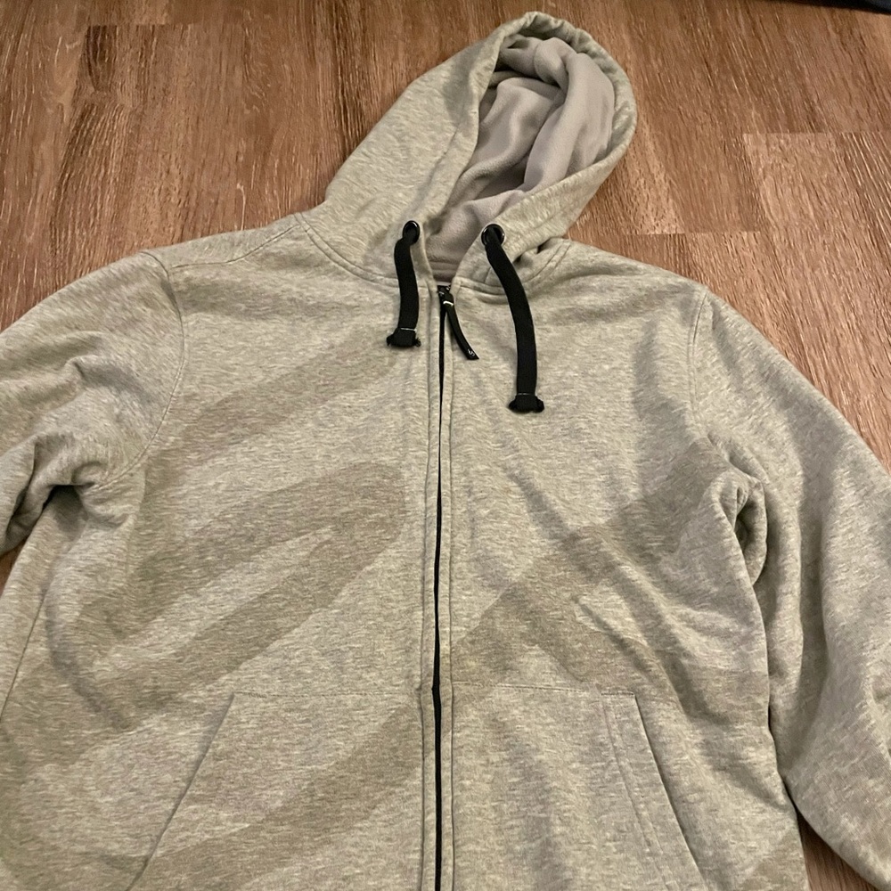 es skateboarding hoodie - gray size medium